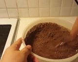 A picture of step 3 of Fudge brownies.