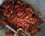 Foto langkah ke 4 dari resep Nasi Bakar Cumi Teri Tempe.