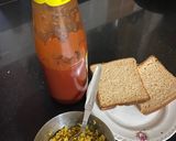 A picture of step 1 of Leftover Nutrela grilled sandwich.