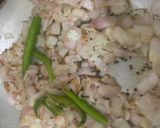 A picture of step 2 of Matar Poha.