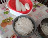 Foto langkah ke 1 dari resep Kue wortel putih kukus(bhs kantonis:lopak ko).
