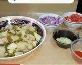A picture of step 2 of Mumbai street food pav bhaji.