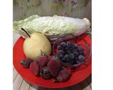 Foto langkah ke 1 dari resep Diet Juice Backcurrant Strawberry Chicory Pear.