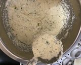A picture of step 3 of Rava idli.