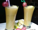 A picture of step 3 of Apple and grapes juice.