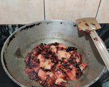 A picture of step 6 of Lauki red amaranth dry sabzi.
