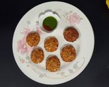 A picture of step 4 of Sabudana vada.