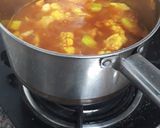 A picture of step 2 of Cauliflower aachar.