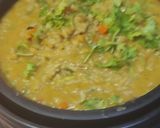 A picture of step 8 of Bisibelabath(Tamilnadu style)variety vegetables,rice,tuvar dal.