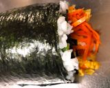 A picture of step 15 of Japanese Salad Roll Sushi 🌹.