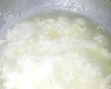 A picture of step 1 of Chenna payesh with rose flavour.