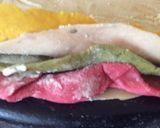 A picture of step 4 of Multi colored mathri.