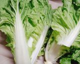 Hình bước làm 1 của món Canh cải dún thịt băm