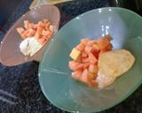 A picture of step 7 of Papaya magic.