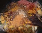A picture of step 1 of Masala macroni.