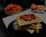 صورة لخطوة 3 من وصفة وافل البيتزا |PIZZA WAFFLE