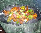 A picture of step 5 of Cauliflower dry manchurian.