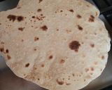 A picture of step 2 of Kudodi (fermented wheat papad) churma.