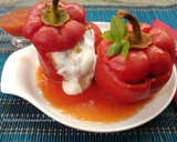 Foto del paso 11 de la receta: Pimientos rojos rellenos de carne picada