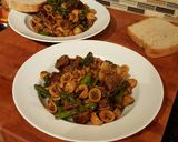 A picture of step 8 of Sausage Orrichette with Broccolini.