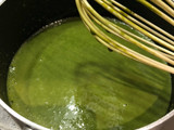Soy milk green tea ice cream