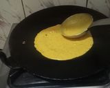 A picture of step 3 of Besan Chilla.