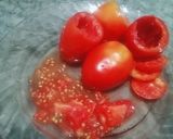 A picture of step 3 of Chickpeas filled Tomatoes Cutlets.