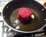 A picture of step 2 of Beef Tenderloin with Pinot Noir Cream.