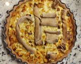 Foto del paso 4 de la receta: Tarta de tubérculos con queso azul en masa integral