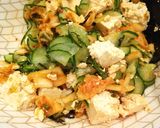 A picture of step 4 of Tofu Kimchi Salad.