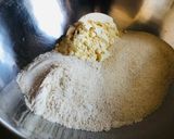 A picture of step 1 of Dudhi muthiya.