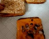 A picture of step 5 of My Melted Cheese & Red Onion Toasted Thins.🥰.