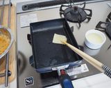 A picture of step 3 of Dashimaki Tamago - Japanese rolled omelet.