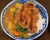 A picture of step 3 of Japanese Curry Katsu (Pork Cutlet Curry Rice).