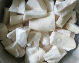 A picture of step 3 of Fried cassava.