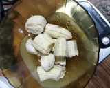 Foto langkah ke 4 dari resep Roti Tawar Pandan Pisang (sourdough).