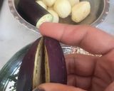 A picture of step 4 of Mini Kathiyawadi Meal- Bharela (Ravaya)Ringana- Bateta nu Shaak-Fulka Rotli😋.