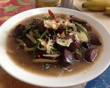 รูปขั้นตอนการทำที่ 1 ของ ผัดเลือดหมู