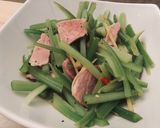 A picture of step 3 of Stir fry celery with bacon 🥢.