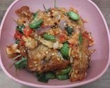 Foto langkah ke 3 dari resep Tempe Geprek Kemangi Pete.