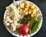 A picture of step 1 of Bengali style special bhoger khichdi for Durga Puja.
