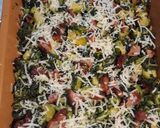 A picture of step 2 of Roasted Kale and Brussel Sprouts.
