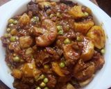 A picture of step 2 of Kamoniya pepper soup.