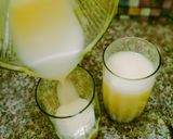 A picture of step 3 of Melon slush 🥤.