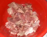 A picture of step 1 of Beef stew.