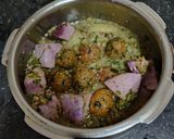 A picture of step 11 of Seasons Freshest Flavours ln A Bowl ----- Methi Muthiya, Ratalu, Tuver Dana, Bateti Nu Shaak.