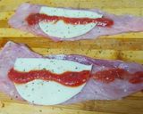 Foto del paso 1 de la receta: Cerdo con sesos de hojaldre de mozzarella