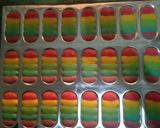 Foto langkah ke 4 dari resep Lidah kucing rainbow.