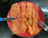 Foto del paso 2 de la receta: Rollitos de Calabacín y Salmón