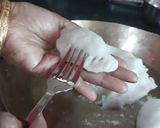 A picture of step 10 of Assamese Mohura Pitha.